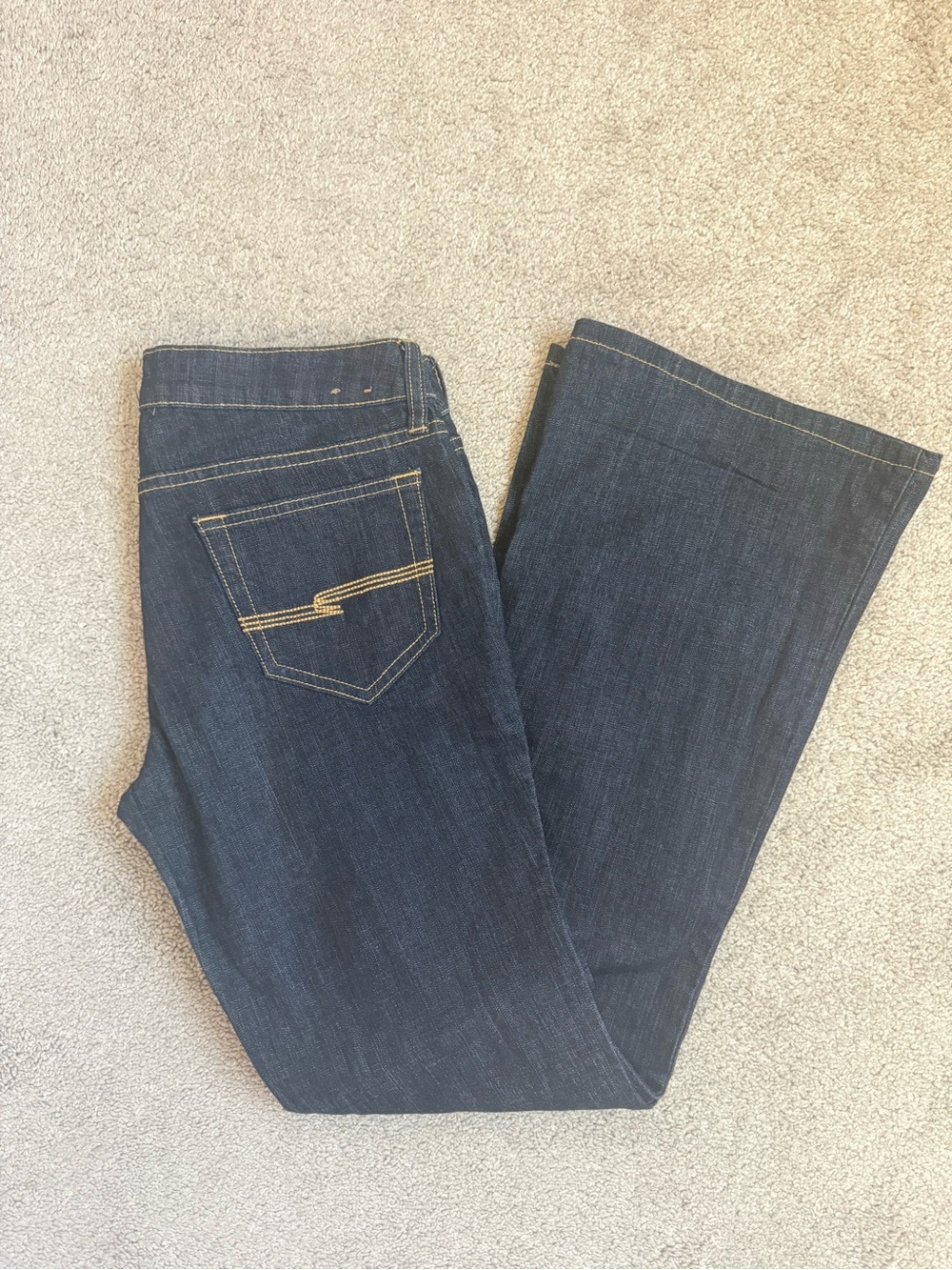 Favorite Flare Low Rise Dark Wash Denim Jeans Arizona Jean Co. Junior’s 7 Y2K